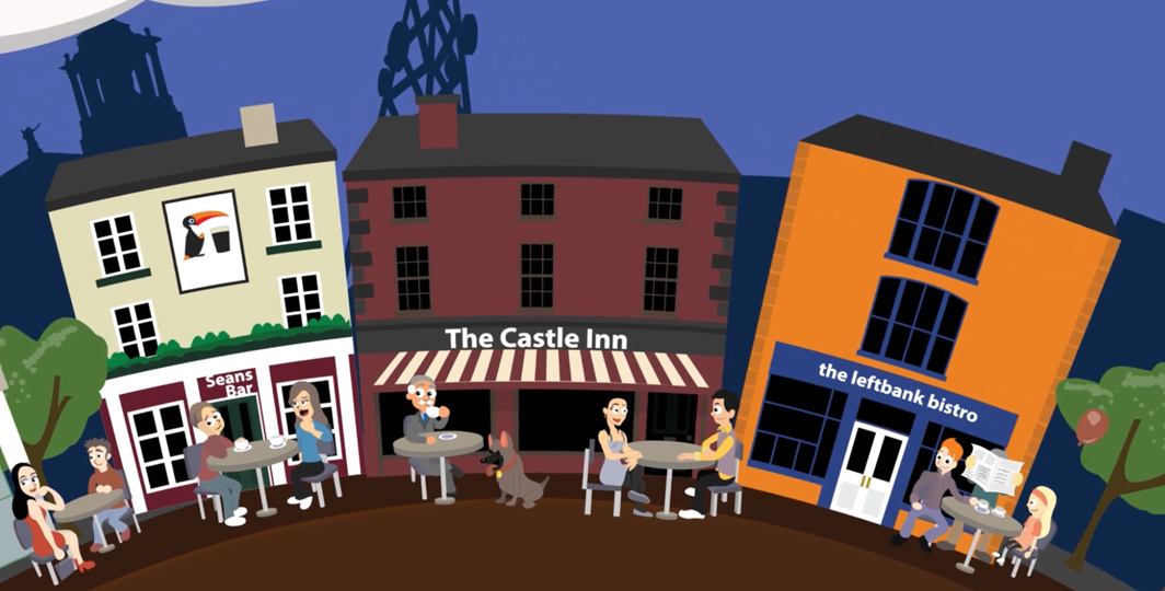 Mayor's Ball live action and animated video