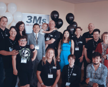 Team at the launch of the 3Ms virtual reality studio