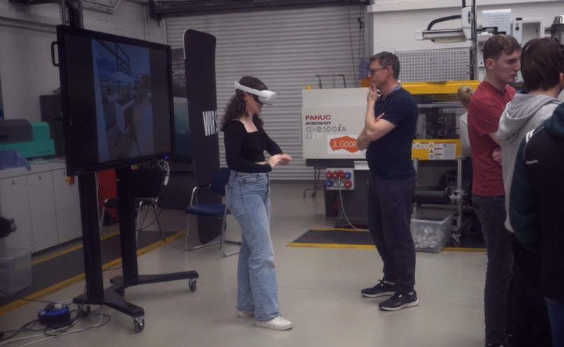 First virtual polymer production machine operations in a VR for manufacturing immersive training environment