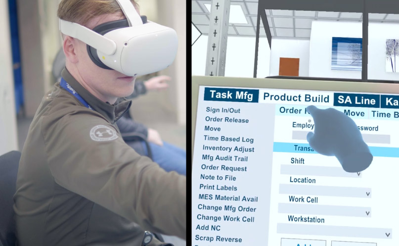 VR for healthcare immersive training in a virtual cleanroom environment, hands-on, realistic simulation for medical device compliance