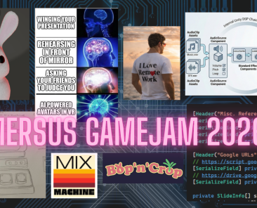 Image showing different aspects of the projects from the mersus vr game jam