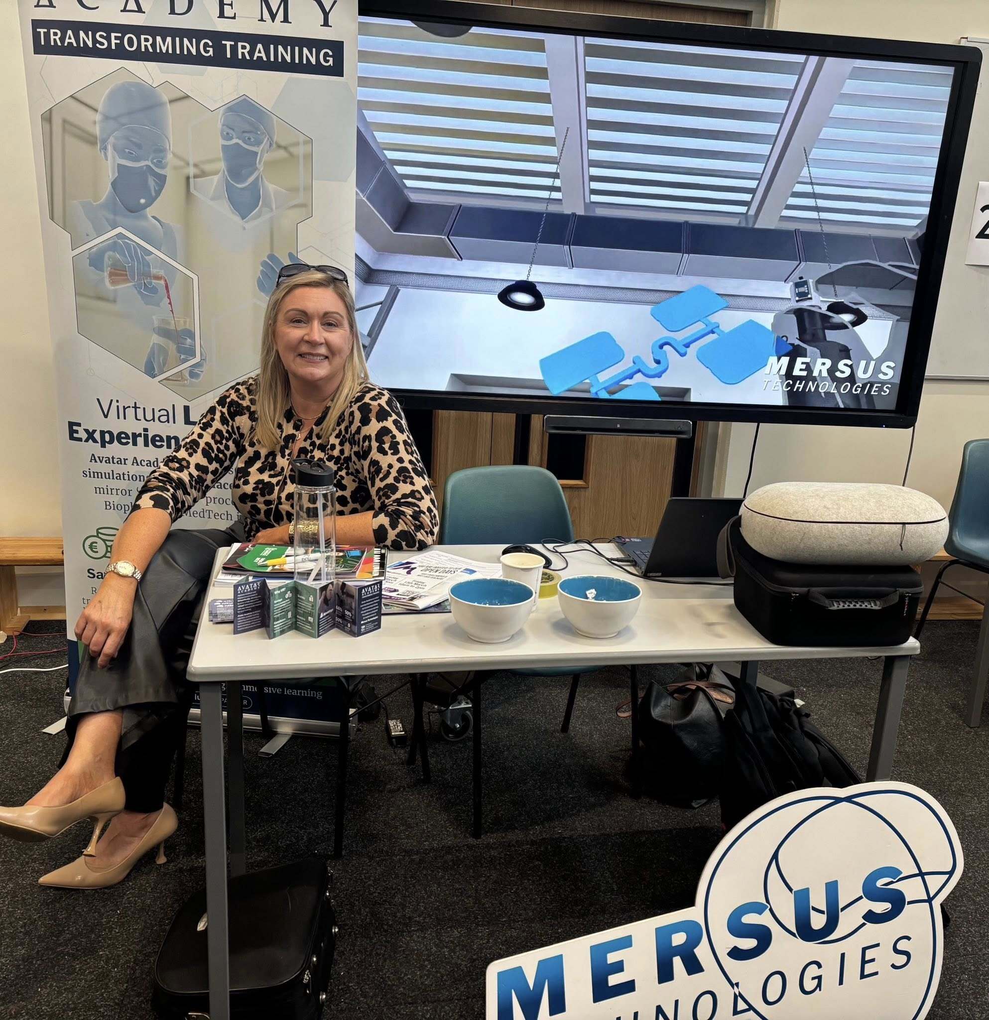 Brenda Mannion demos VR at career day experience